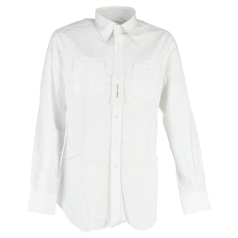 Dolce & Gabbana Shirt In White Cotton